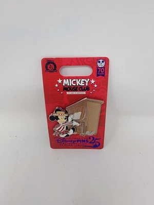 2025 NEW DISNEY PARK MICKEY MOUSE CLUB 70TH ANNIVERSARY PIANO MICKEY PIN LE 2000 - Image 1 of 2