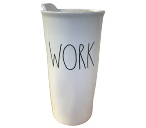 Rae Dunn Keramik "WORK" Travel Mug mit Deckel - Bild 1 von 6