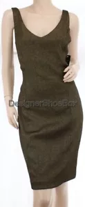 164 $ Lauren Ralph Lauren Designer schwarz gold Glanz Urlaub Cocktailkleid US 10 - Bild 1 von 3
