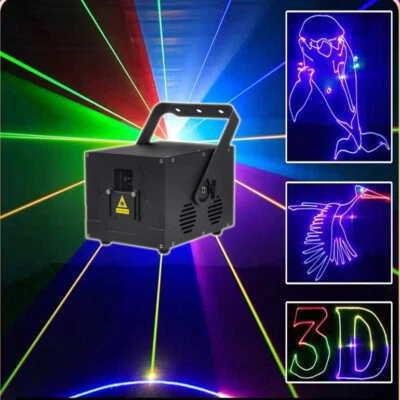 5W RGB Animation Laser Projector DJ Light ILDA Stage wedding party Laser Light - Image 1 of 4