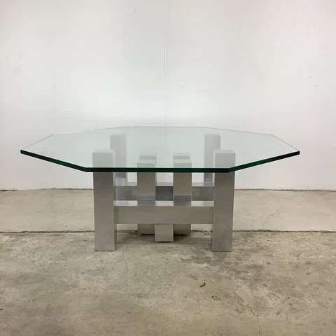 Mid-Century Cityscape Style Coffee Table Cover