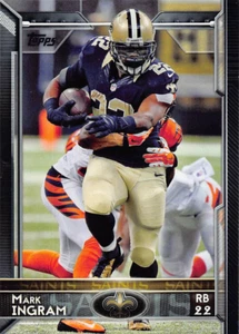 Mark Ingram 2015 Topps Football base card #189 New Orleans Saints - Picture 1 of 2
