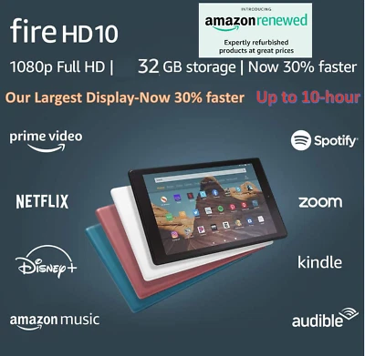 Amazon Fire HD 10 Tablet W/ Alexa 10.1" Display 32 GB (9th Gen) 2019 - Open Box - Image 1 of 4
