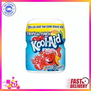 Kool-Aid Summer Blast Tropical Punch Flavored Powdered Drink Mix (19 oz Canister - Picture 1 of 8
