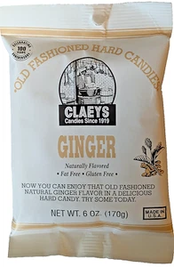 Claeys Old Fashioned gusto zenzero caramelle dure 1 sacchetto da 6 oz 170 g - Foto 1 di 4