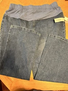 Motherhood maternity jeans Plus 2X First and Second trimester panel straight leg - Picture 1 of 5