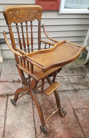 Antique Folding  High Chair and/ or Stroller Cover