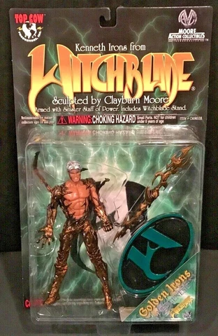 TOP Cow/Moore Toy KENNETH IRONS (GOLD) (Neo-Genesis) Witchblade ACTION FIGURE NM Cover