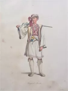 STACKELBERG COSTUMES ET USAGES DES PEUPLES D.L. GRECE MODERNE Tafel VI. 1825 - Bild 1 von 4