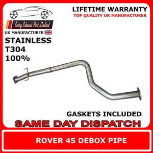 Tubo silenciador central Rover 45 - 2,5" hecho de acero inoxidable - Imagen 1 de 4