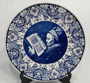Vintage Mother of Rembrandt Delft Large Wall Plate Charger 15" Holland - Picture 1 of 8