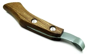 Cuchillo Casco 7.5" Extremo Pequeño Mango de Madera Herramientas Farrier Instrumentos Premium - Imagen 1 de 3