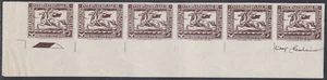 Austria 1929 FIP Vignette, Messenger, Horse, Imperf Chocolate Color Essay, L - Picture 1 of 2