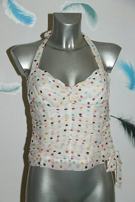 Hermosa MASCARA 100 % seda bustier para mujer talla 40 FR 44I NUEVO valor de etiqueta 260 E Foto 1 de 4