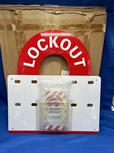 National Marker Company Mini Lockout Center mit Etiketten & Schlossbindungen MLO - Bild 1 von 9