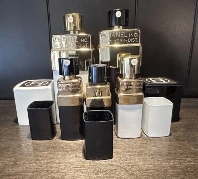 Lot Of 5 Vintage Chanel No. 5 & 22 EMPTY Store Dummy Display Advertising Bottles - Image 1 of 4