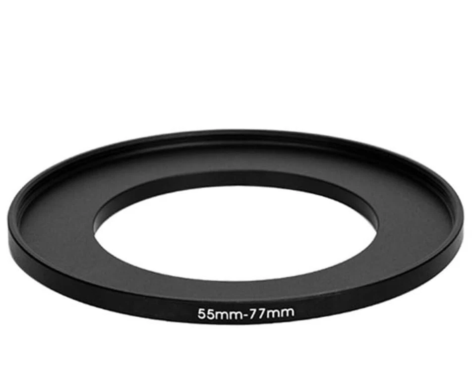 55-77mm Metal Step Up Ring Convert Adapter for Leica, Sony, Tamron, Minolta Lens - Image 1 of 2