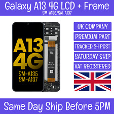 Samsung Galaxy A13 4G (SM-A135/A137) LCD Screen Display Touch Digitizer +Frame