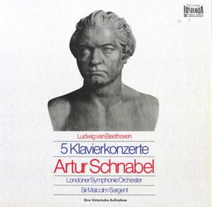 4LP Box BEETHOVEN 5 Piano Concertos SCHNABEL SARGENT Top Classic HC-650 1932-35 - Picture 1 of 3