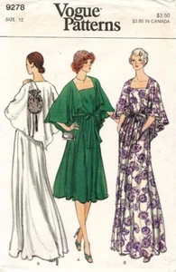 1970's  VOGUE Misses' Evening Dress Pattern 9278 Size 12 UNCUT - Picture 1 of 2