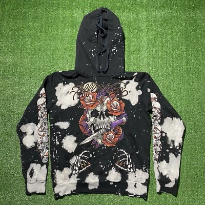 Affliction Black Label Grease Mob Hooded Sweatshirt Sz S NWOT - Image 1 of 4