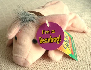 VINTAGE - BABE the PIG PLUSH BEAN BAG - 1998 Equity Toys - NEVER USED! - Imagen 1 de 9