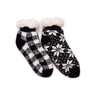 Calcetines de cabina al tobillo para mujer MUK LUKS, paquete de 2 talla única más color negro Foto 1 de 4
