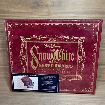 Snow White & Seven Dwarfs LE Diamond Collector Set DVD Lithos Pins Book Sealed - Image 1 of 4