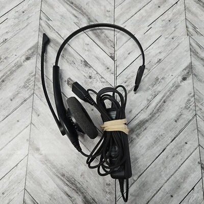 JABRA Biz 1500 USB Mono Corded Headset Model HSC024 Black 1553-0159 - Image 1 of 4