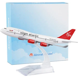 1/400 16cm Virgin Atlantic B747 Airplane Model Alloy Diecast Aircraft Collection - Picture 1 of 8