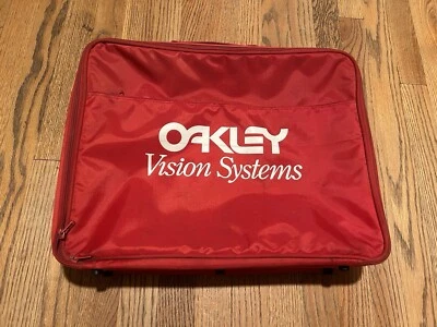 VINTAGE ANOS 80 OAKLEY VISION SYSTEMS REP BOLSA DE TRANSPORTE RARA - Imagem 1 de 4