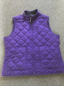 Chaps Dandy Duchess Large Petite Purple NWT Spring  vest - Picture 1 of 6