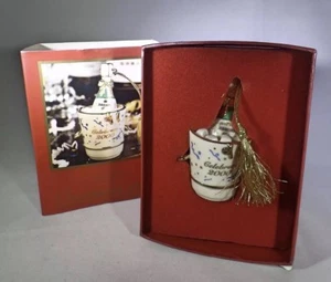 Lenox Fine China "Celebrate 2000" Champagne Bottle Christmas Ornament - Picture 1 of 1