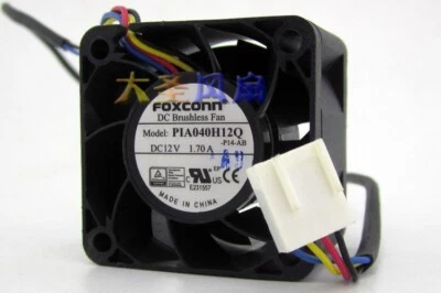 1 PCS  FOXCONN Fan PIA040H12Q DC 12V 1.70A 4028 4CM 4 Pin cooling fan - Image 1 of 2