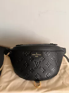 Louis Vuitton Bum Bag Belt Bag Black Leather - Picture 1 of 9