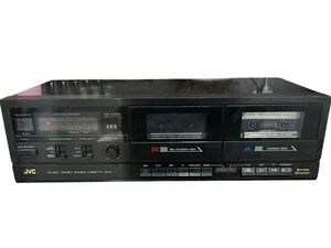 Lettore cassette doppio stereo vintage JVC TD-W444 made in Japan - testato - Foto 1 di 7