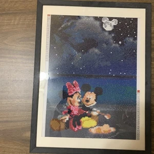 Dipinto con diamanti - Completa cornice Topolino e Minnie su barca - Foto 1 di 9