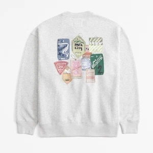 Sudadera Abercrombie And Fitch Ski Destination Vintage Sunday Crew Pequeña Suave - Imagen 1 de 9