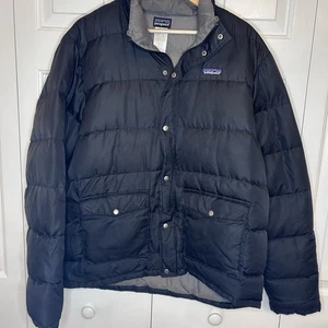 Patagonia Slingshot Gänsedaunen gefütterte Jacke Mantel gesteppt isoliert Herren Large - Bild 1 von 7
