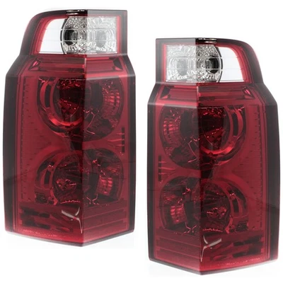 Halogen Tail Light Set For 2006-2010 Jeep Commander Clear/Red Lens w/ Bulbs 2Pcs Foto 1 de 4