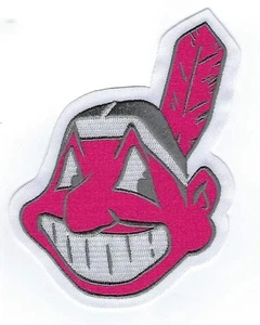Cleveland Indians Chief Wahoo Mothers Day Pink Sleeve Jersey Patch - Bild 1 von 1