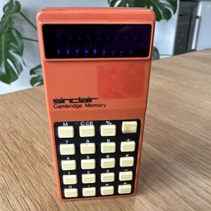Sinclair Cambridge Memory Calculator Vintage Red - Picture 1 of 5