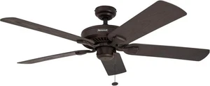 Honywell Belmar 52 Inch Ceiling Indoor Outdoor Ceiling Fan with Pull Chain - Picture 1 of 7