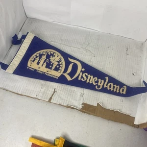 Vintage 1955 Walt Disney Productions Disneyland Eröffnungsjahr Filz Wimpel 18 Zoll - Bild 1 von 3