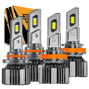 AUXBEAM 9005 H11 Canbus LED Headlight Bulbs Kit High Low Beam 6500K Super Bright - Picture 1 of 15