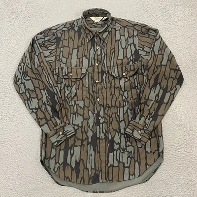 Vtg Cabela's Shirt Mens M Multicolor Trebark Long Sleeve Button Up Made In USA - Image 1 of 4