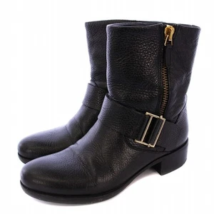 Pellico Sunny Engineer Boots Middle Length Leather Black /Kh Women'S - Picture 1 of 8