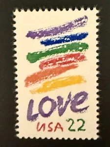 1985 22c LOVE STAMP - CRAYON RAINBOW - MINT NEVER HINGED MNH SCOTT #2143 - Picture 1 of 2
