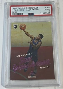 2018 PANINI CHRONICLES PINK #162 SHAI GILGEOUS-ALEXANDER ROOKIE RC PSA 9 - Picture 1 of 2