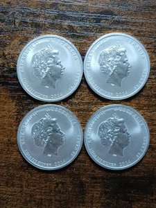 4-1/2oz 999 Silver  War In The Pacific 50c Coin 2014 By Perth Mint  Spot Start. - Picture 1 of 4